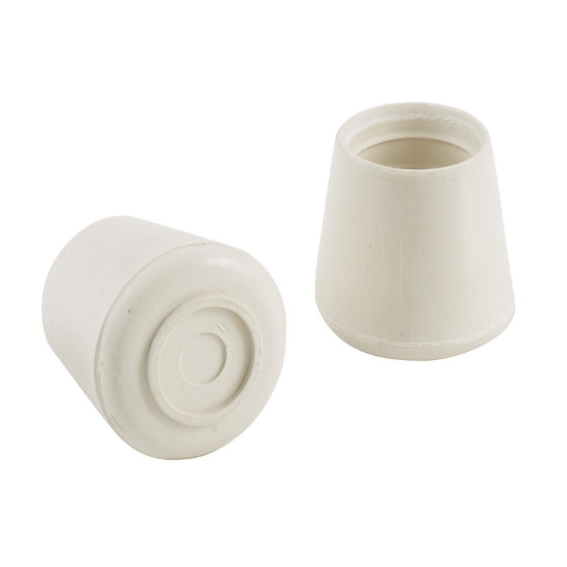 Shepherd Hardware Shepherd 40 Pack Non-Slip Round Rubber Leg Tip Floor Protectors â€“ 3/4" Inner Diameter for Chairs, Stools & Tables - Reduce Noise & Prevent Scratches â€“ White - Image 1